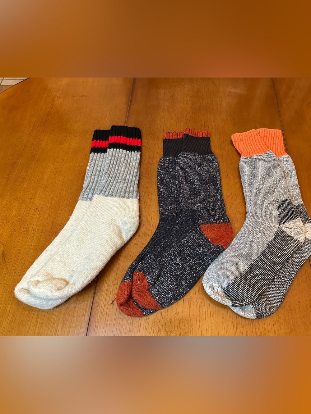 3 Pairs Men's Heavyweight Warm
Crew Socks Size 12-14